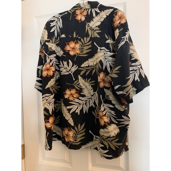 Banana Cabana mens Silk Hawaiian Camp Shirt Size XXL - Picture 3 of 7